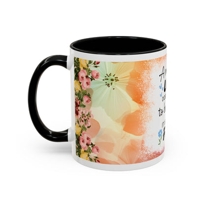 Mother’s Love Accent Coffee Mug – Floral Inspirational Gift (11/15 oz)