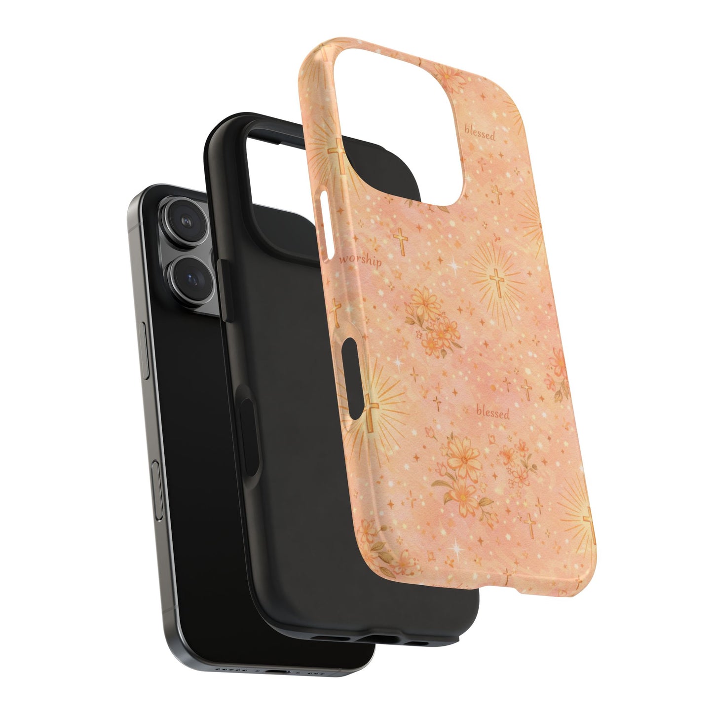 Blessed in Grace Phone Case | Christian floral iPhone Case