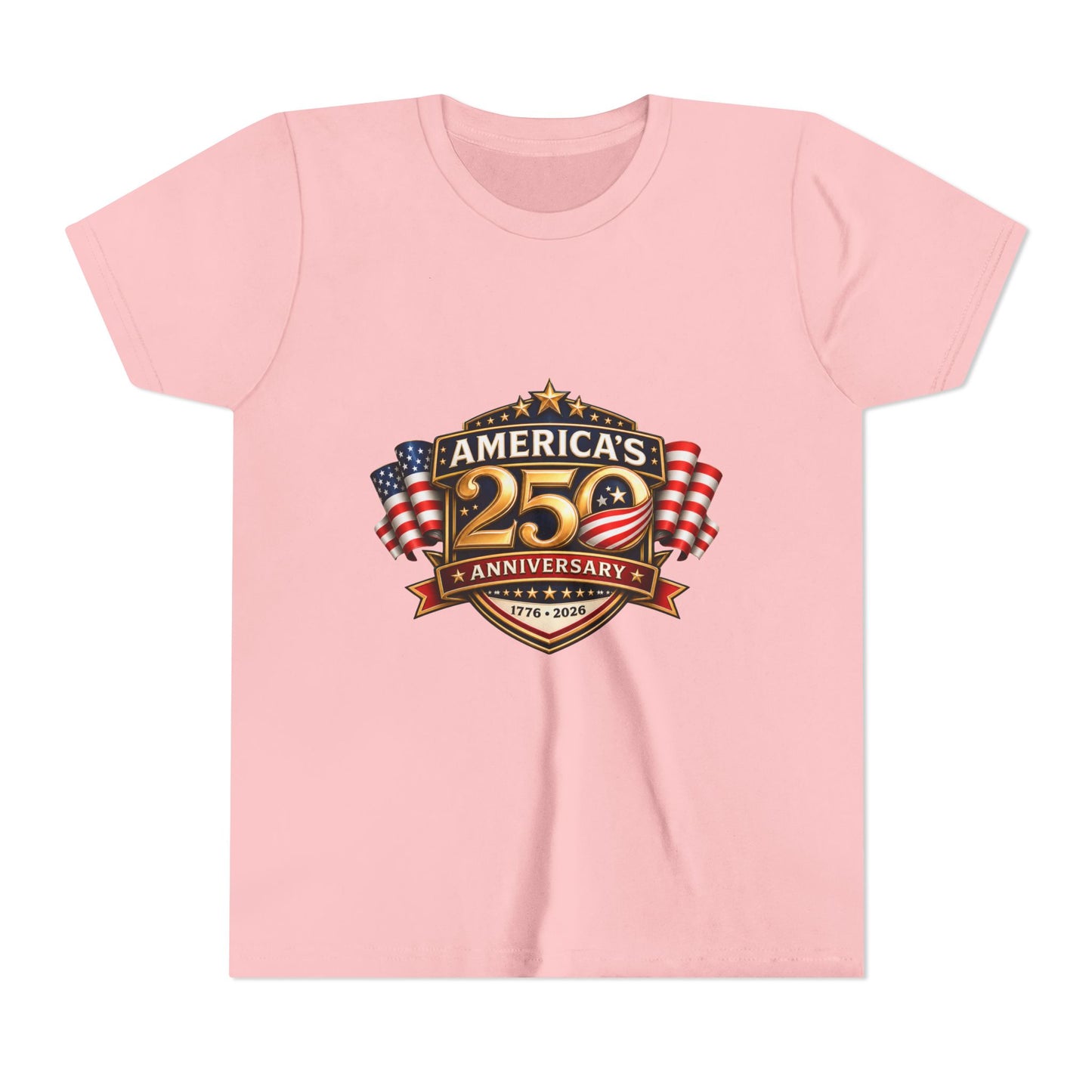 America's 250th Anniversary Youth Tee - Patriotic 1776–2026 Celebration Shirt