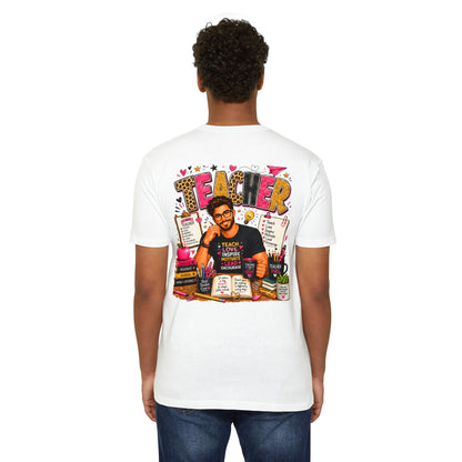 Teacher Appreciation T-Shirt — "Teach Love Inspire" Colorful Teacher Graphic Tee