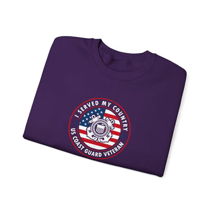 I Served My Country US Coast Guard Veteran Sweatshirt