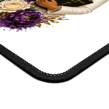 Chosen to Encourage Gaming Mouse Pad — Christian Woman "Called to Serve" Inspirational Design