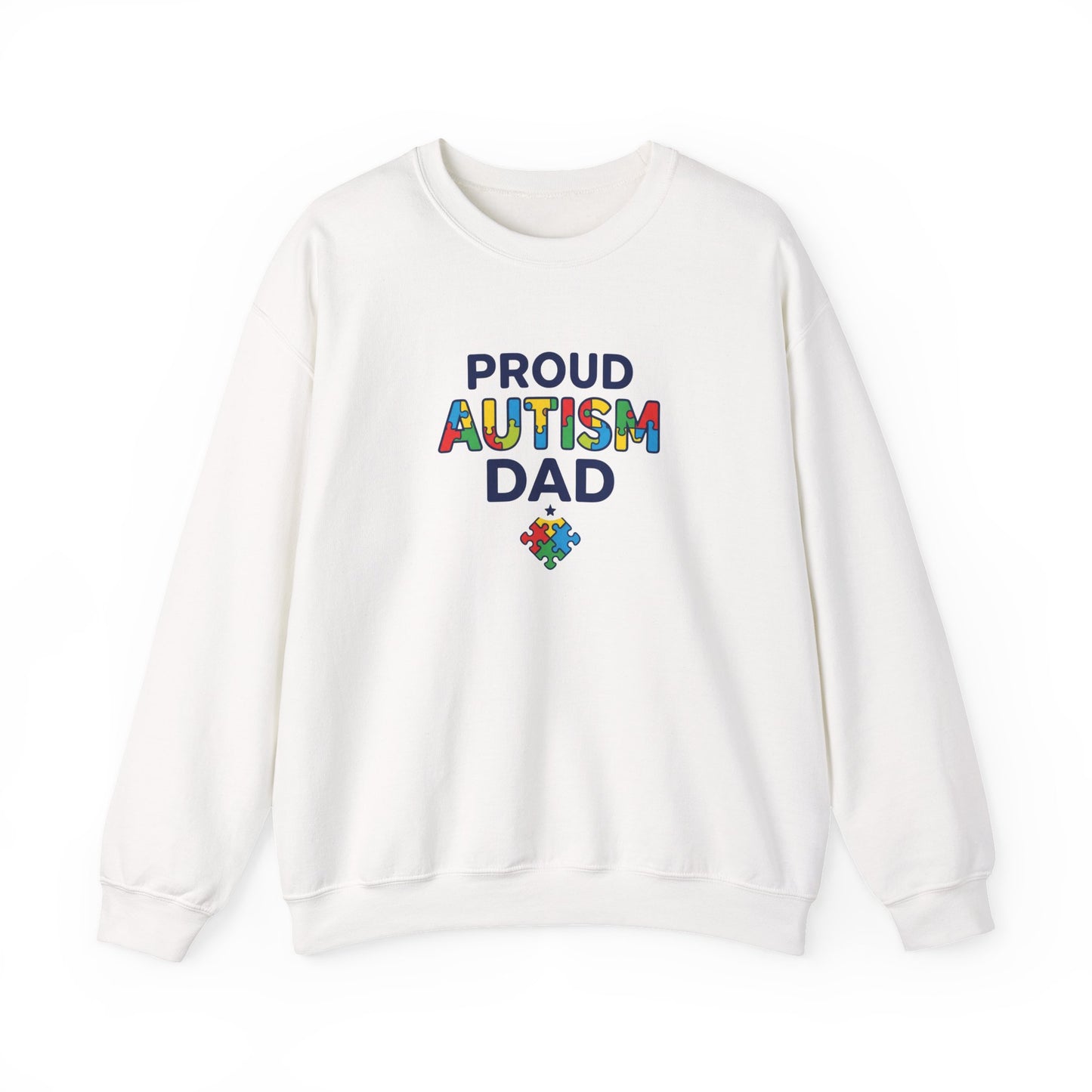 Proud Autism Dad Crewneck Sweatshirt