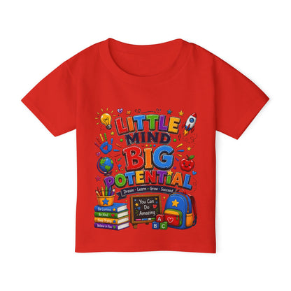 Toddler T‑Shirt — "Little Mind Big Potential" Back‑to‑School Graphic Tee