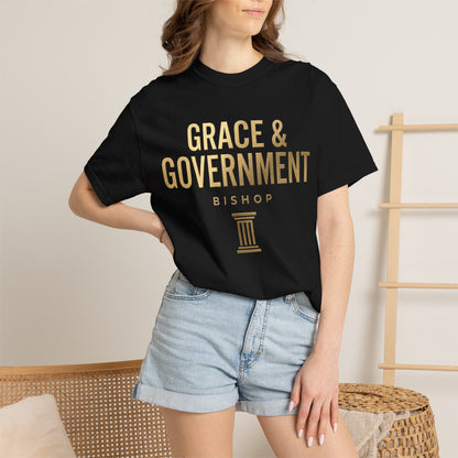 Grace & Government Bishop T-Shirt — Faith-Inspired Church Tee