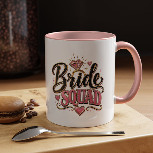 Bride Squad Coffee Mug — Bachelorette Party Gift, Bridal Shower Accent Mug