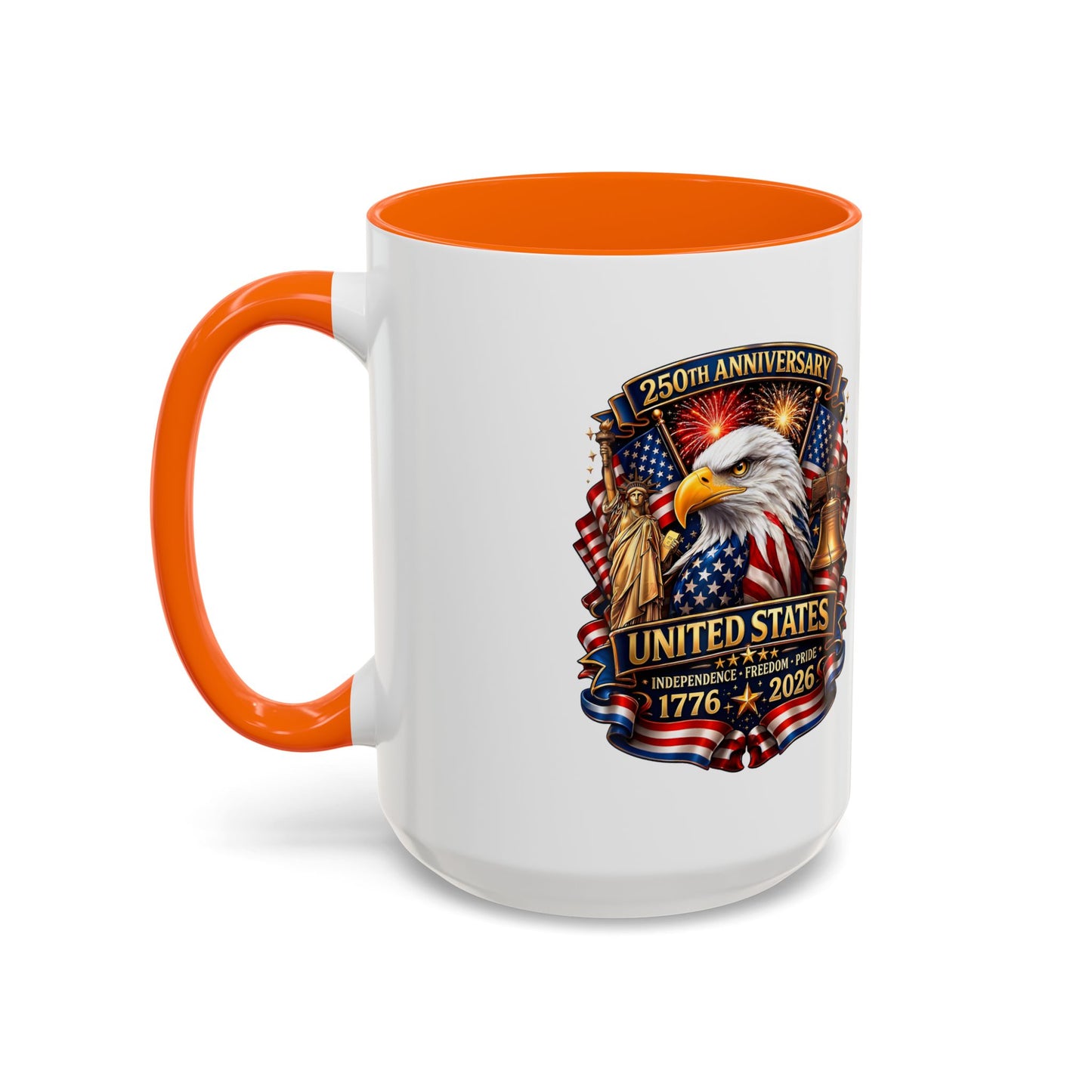 250th Anniversary United States Eagle Coffee Mug – Patriotic 1776–2026 Accent Mug