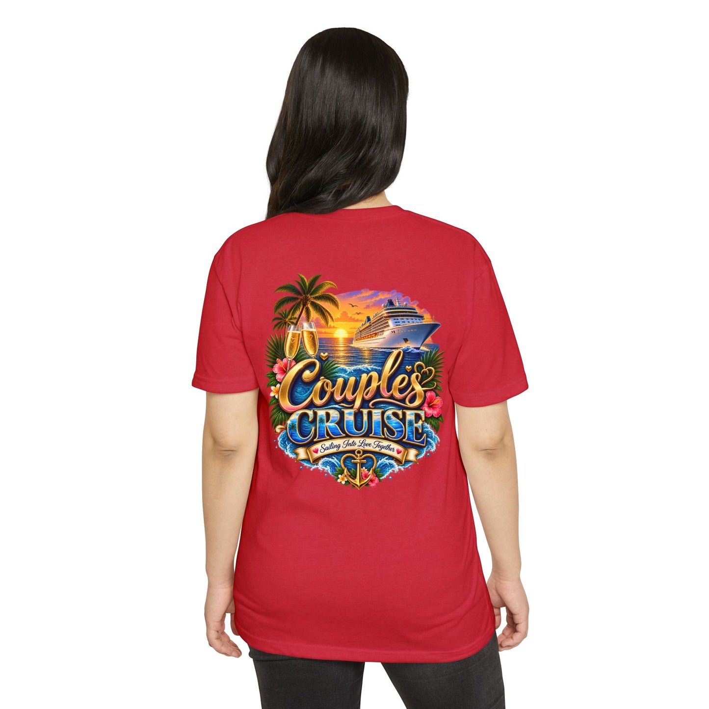 Couples Cruise T-Shirt — Tropical Cruise Vacation Graphic Tee