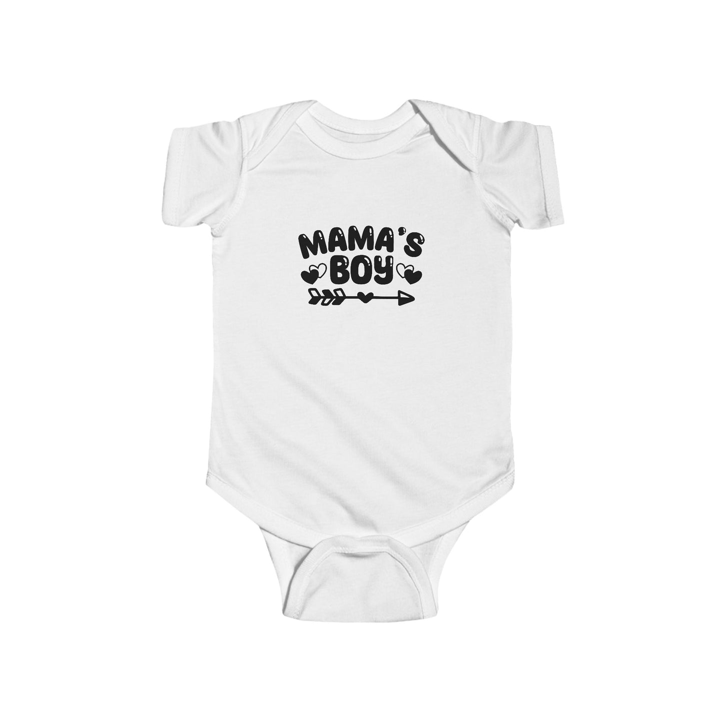 Mama's Boy Infant Bodysuit – Cute Arrow & Paw Print Baby Onesie
