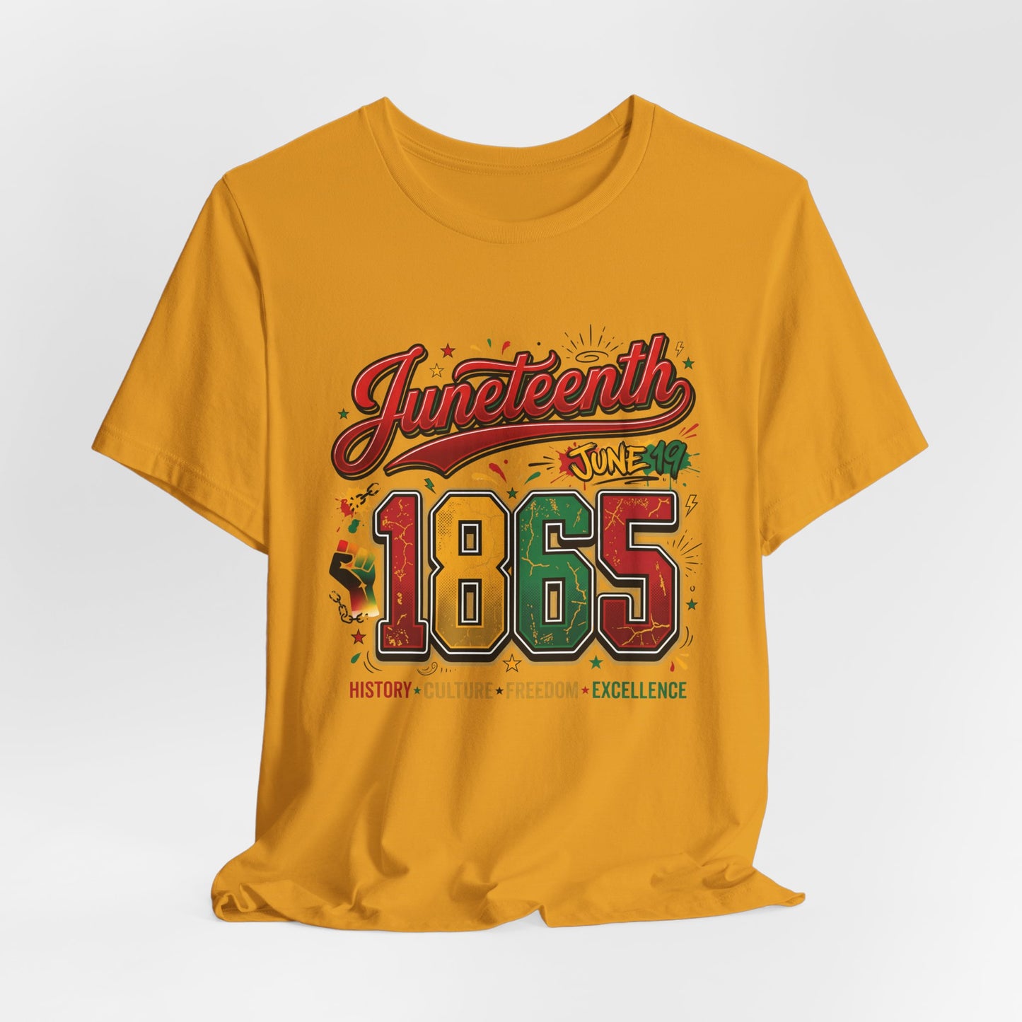 Juneteenth 1865 Celebration Tee — History • Culture • Freedom Graphic T-Shirt