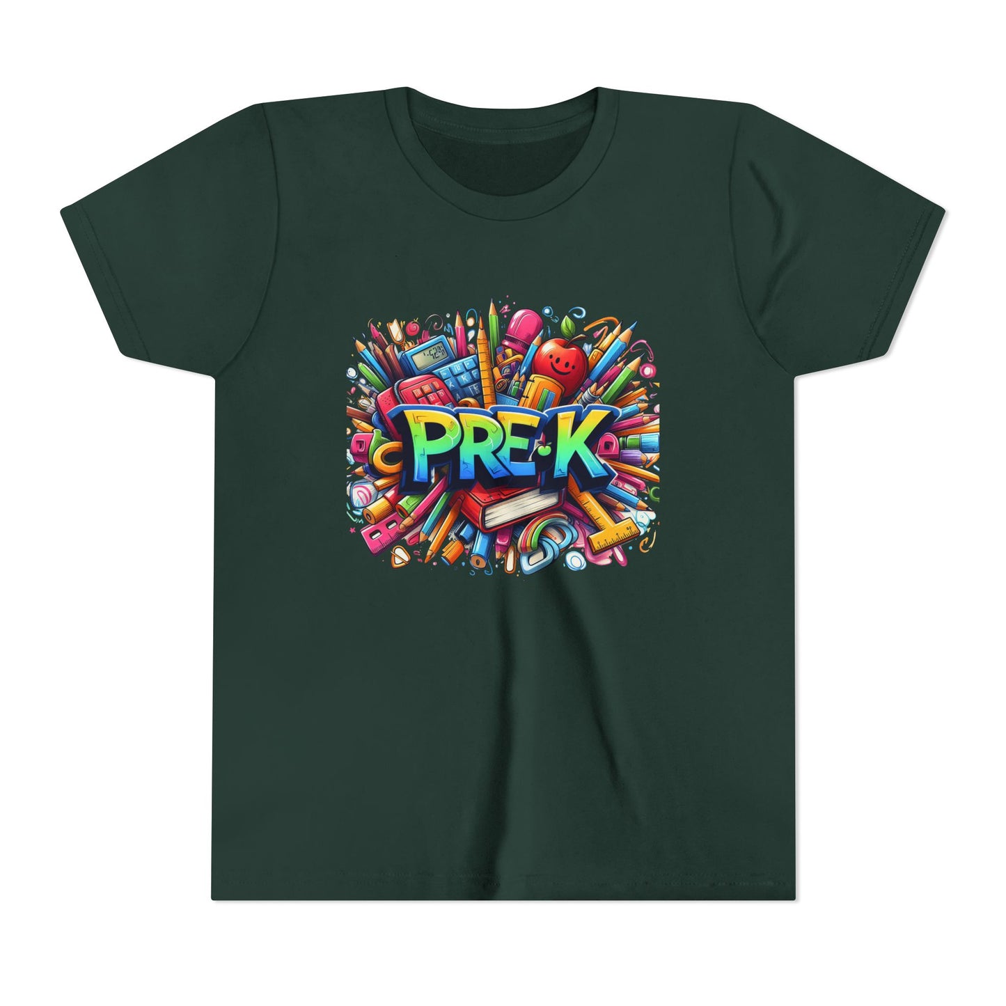 PRE-K Kids Tee — Colorful Back-to-School Pre-K Shirt for Preschoolers