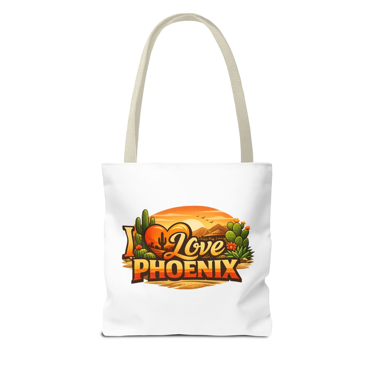 I Love Phoenix Tote Bag – Desert Sunset Illustration