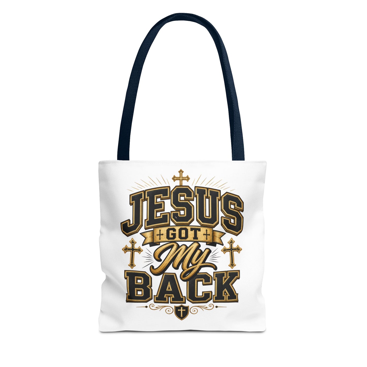 Jesus Got My Back Tote Bag — Faith-Based Christian Inspirational Carryall