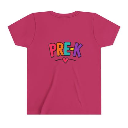 Pre-K Kids Tee — Colorful Heart Preschool Shirt for Boys & Girls