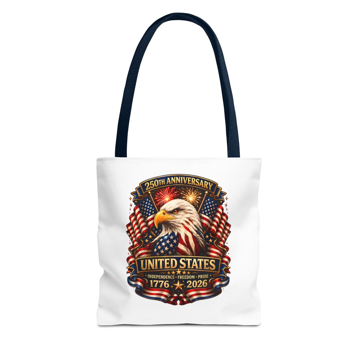 250th Anniversary United States Eagle Tote Bag — 1776–2026 Patriotic Cotton Tote