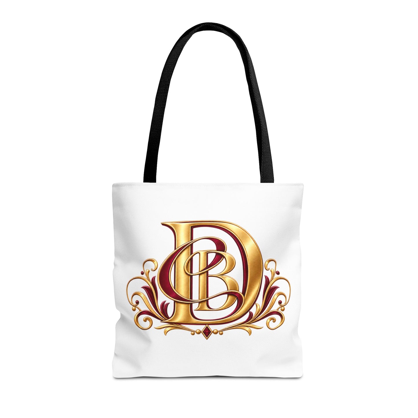 Monogram D Gold Ornate Tote Bag