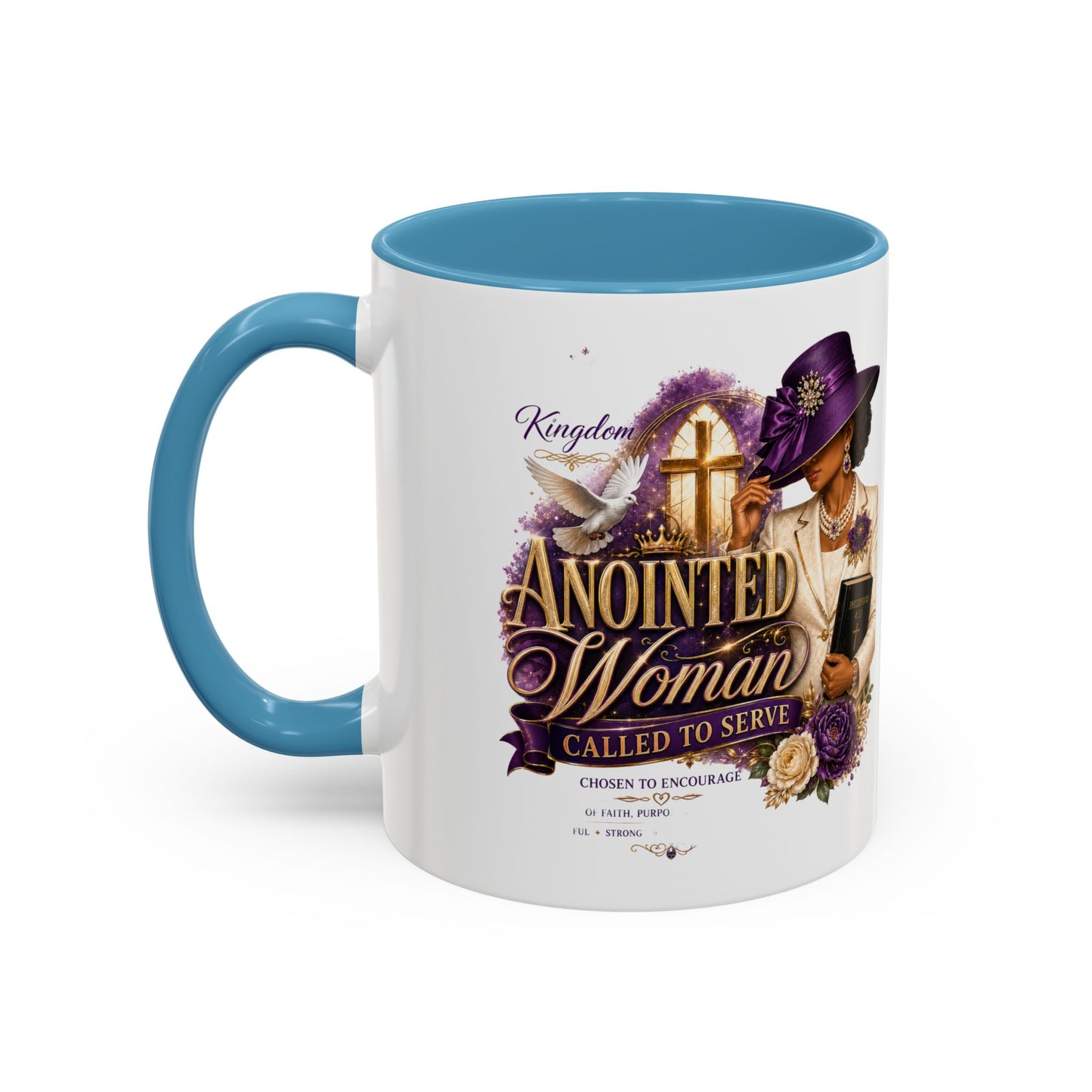 Anointed Woman Coffee Mug — Faithful, Called to Serve Accent Mug (11/15oz)