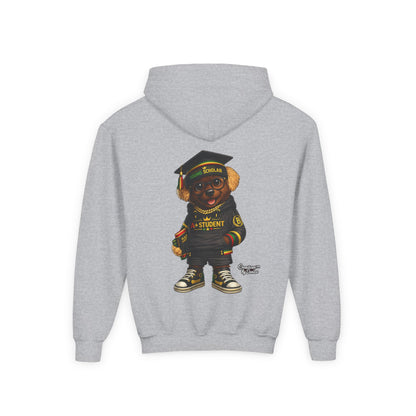 Youth Graduation Bear Hoodie – "Future Student" Cute Cap & Gown Sweatshirt