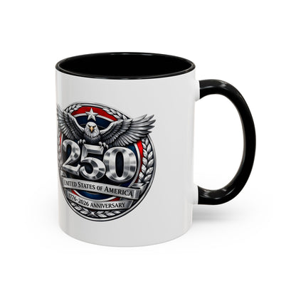 250th USA Bicentennial Eagle Coffee Mug — 1776–2026 Anniversary Accent Mug