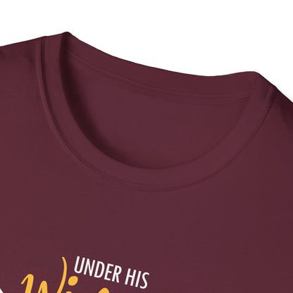 Under His Wings You Will -find Refuge Psalm 91:4 T-Shirt