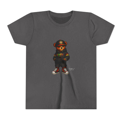 Youth T‑Shirt — Cool Bear Graphic Tee with 'UNITY' Hoodie Design