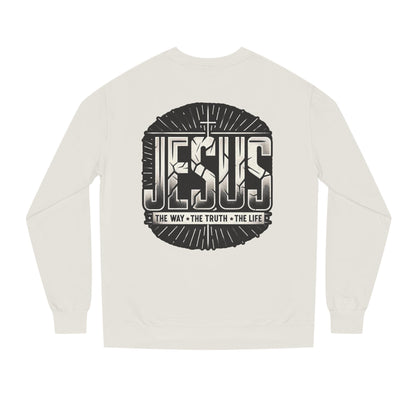 Jesus Faith Crewneck Sweatshirt – "Jesus: The Way • The Truth • The Life" Christian Pullover