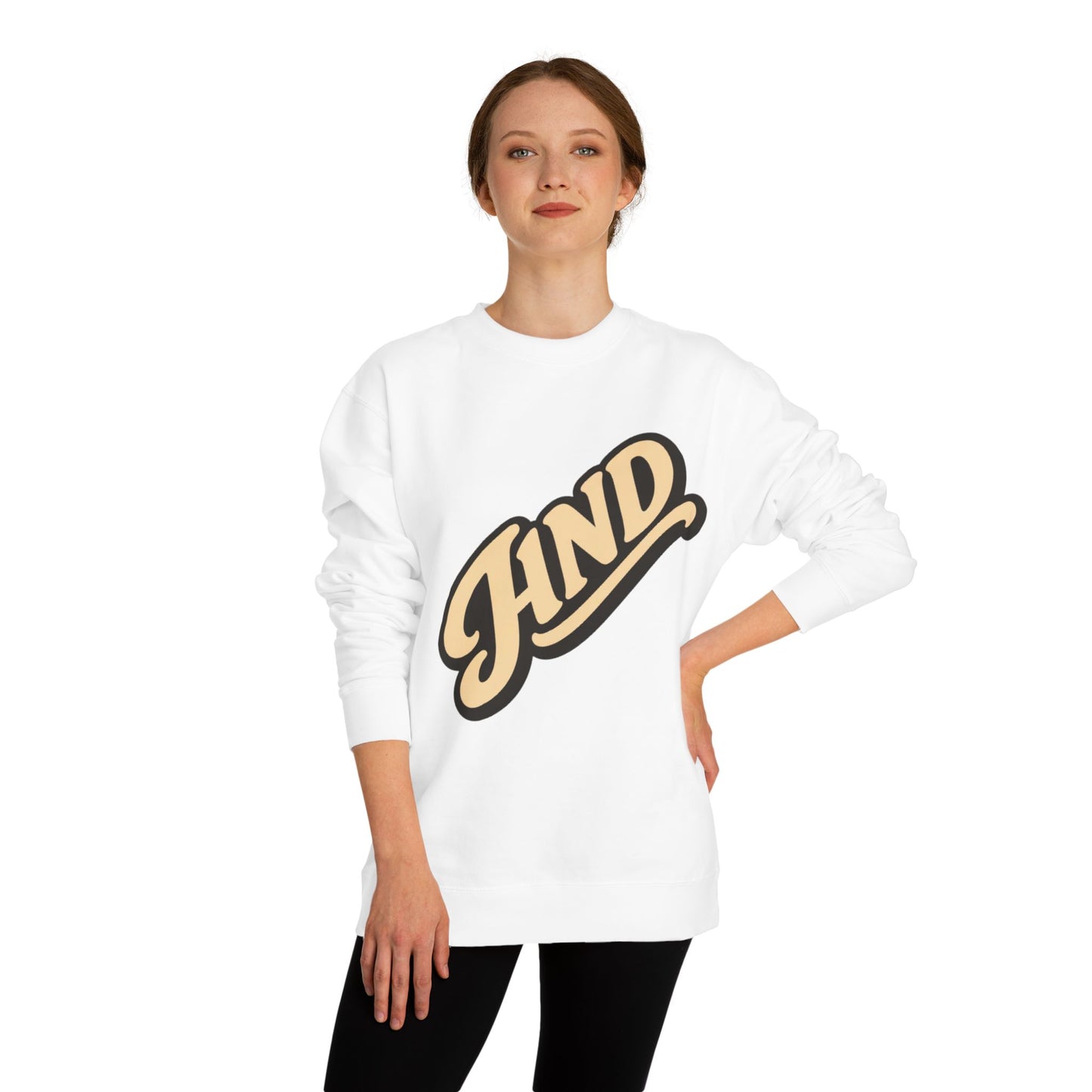 Kind Script Sweatshirt — Retro 'KIND' Graphic Crewneck