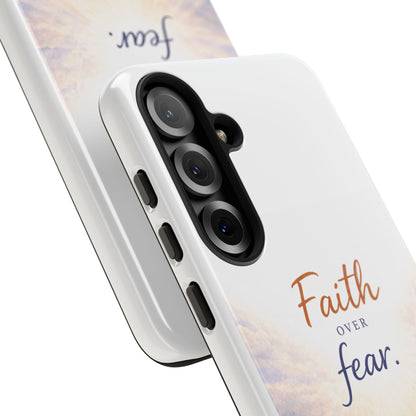 Faith Over Fear Phone Case — Inspirational Christian iPhone Cover