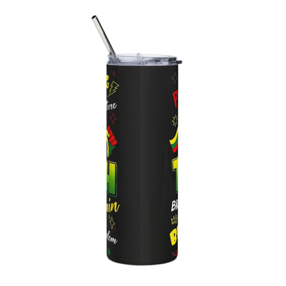 Juneteenth Stainless Steel Tumbler – Black Power Celebration 20oz