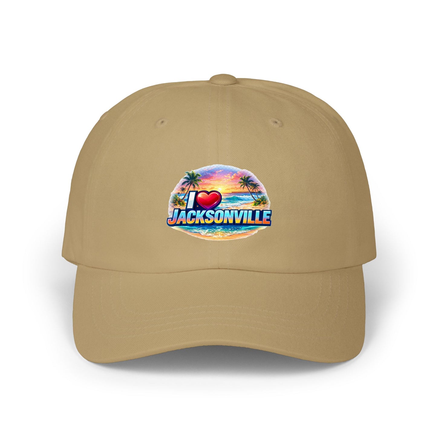 Jacksonville Sunset Dad Cap — I  Jacksonville Embroidered Baseball Hat