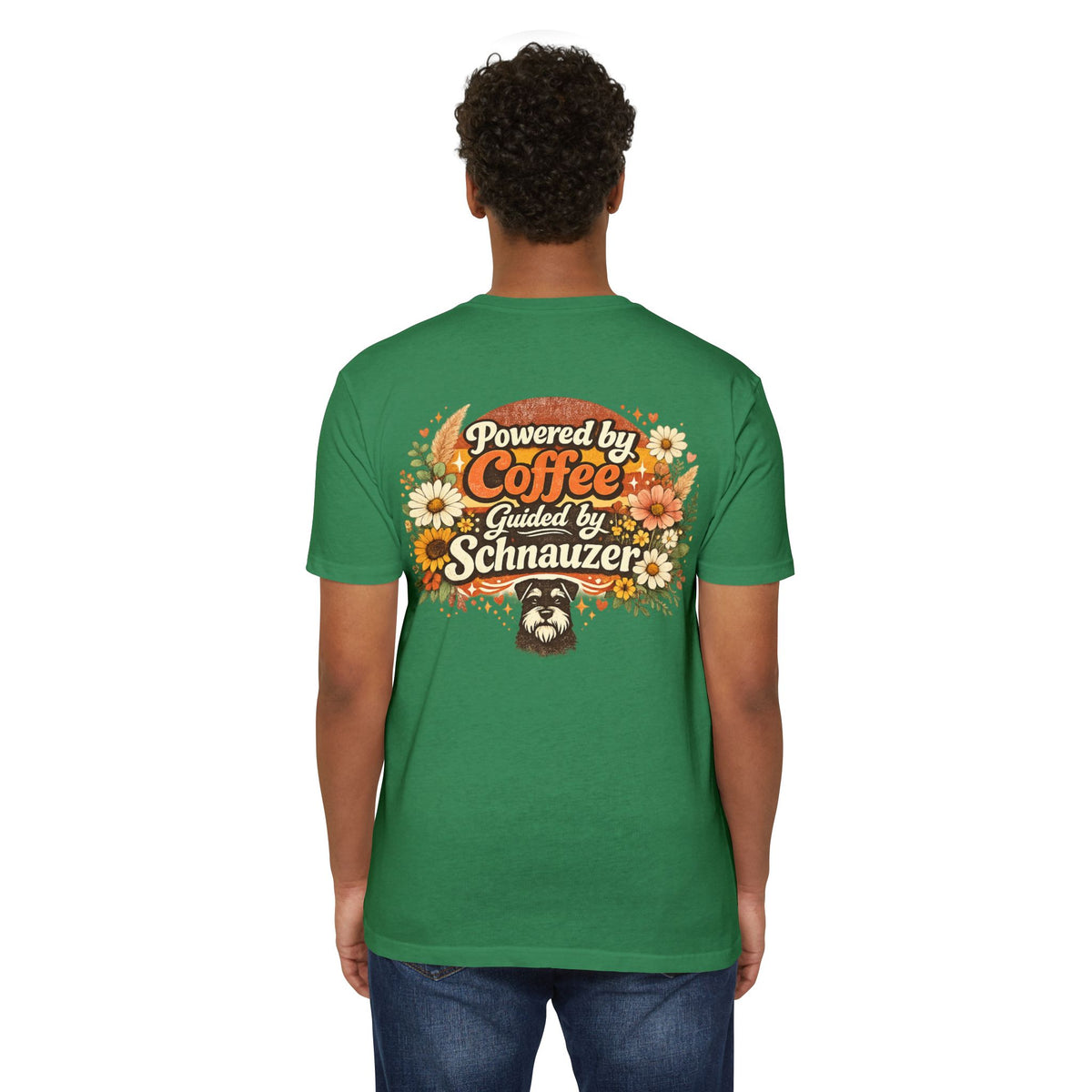 Powered by Coffee Guided by Schnauzer T-Shirt