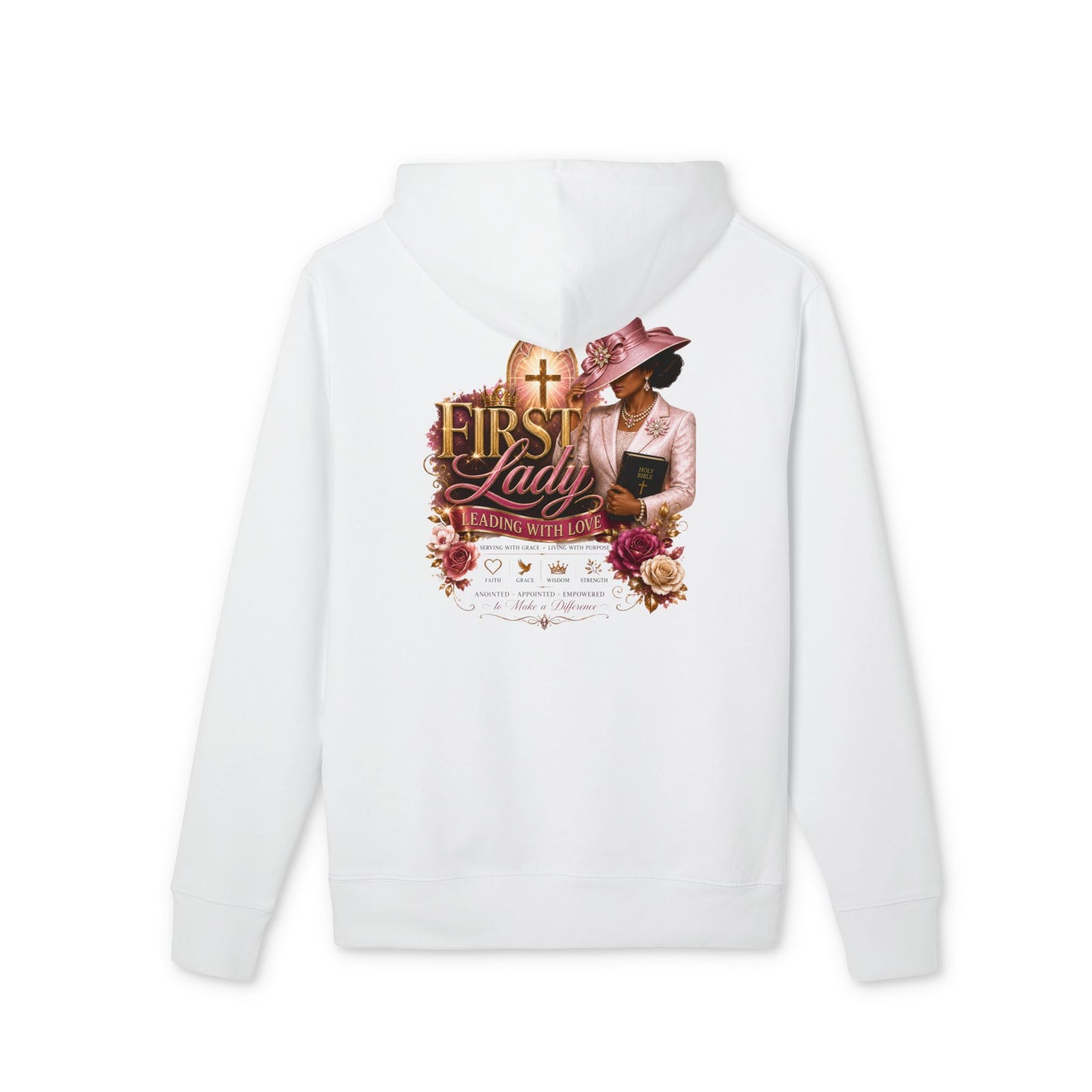 First Lady Church Hoodie – Elegant Faith-Based Women's Pullover