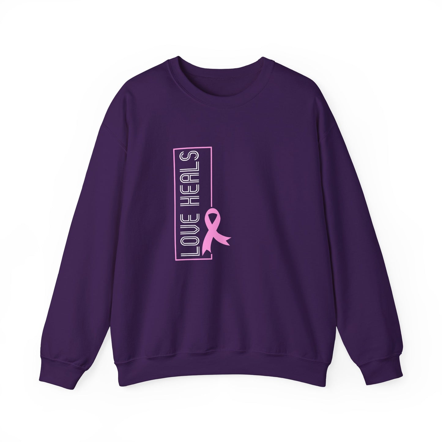 Love Heals Pink Ribbon Sweatshirt
