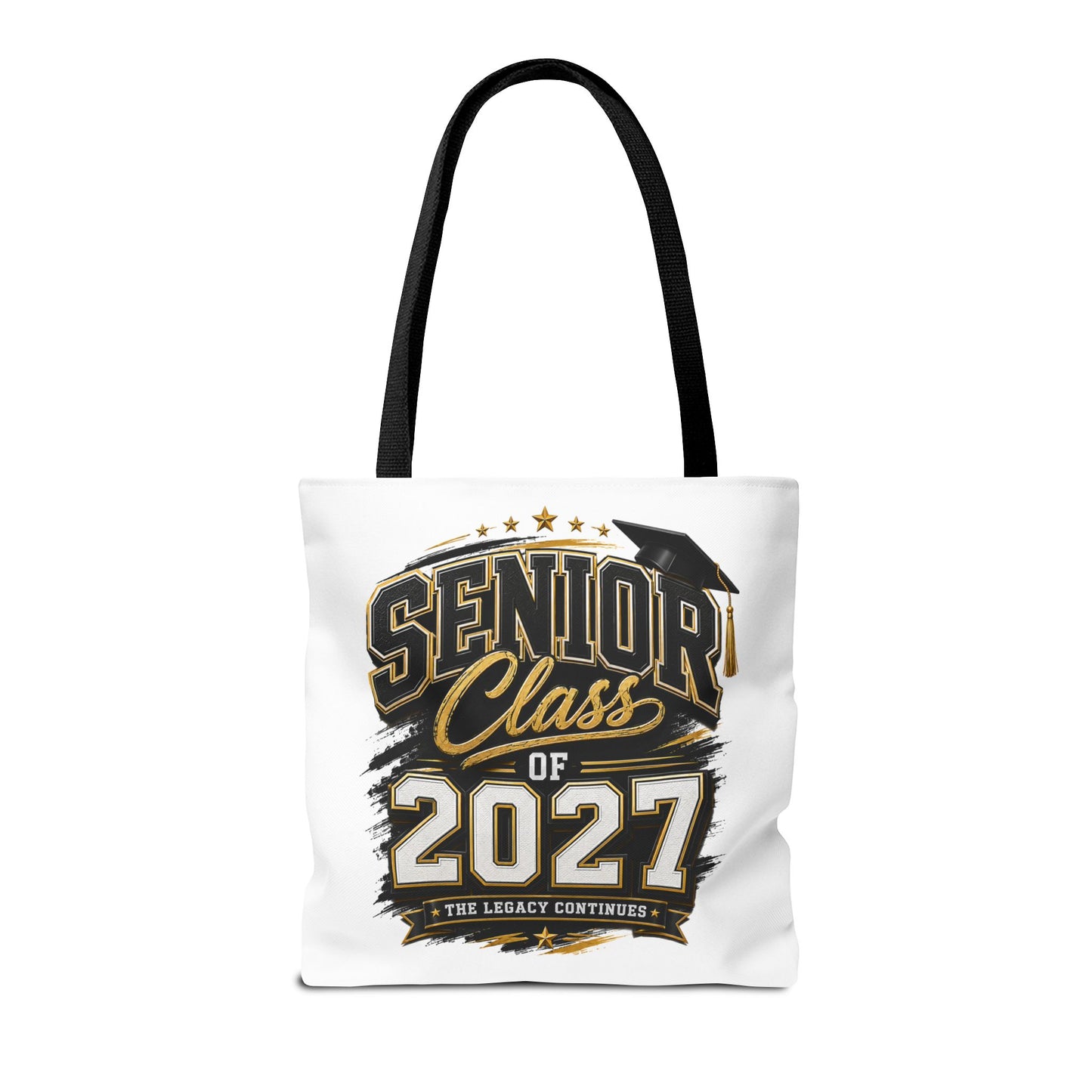Senior Class of 2027 Tote Bag – Graduation Gift Tote with Cap Graphic