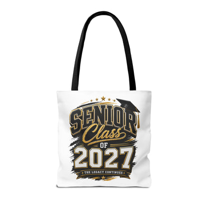 Senior Class of 2027 Tote Bag – Graduation Gift Tote with Cap Graphic