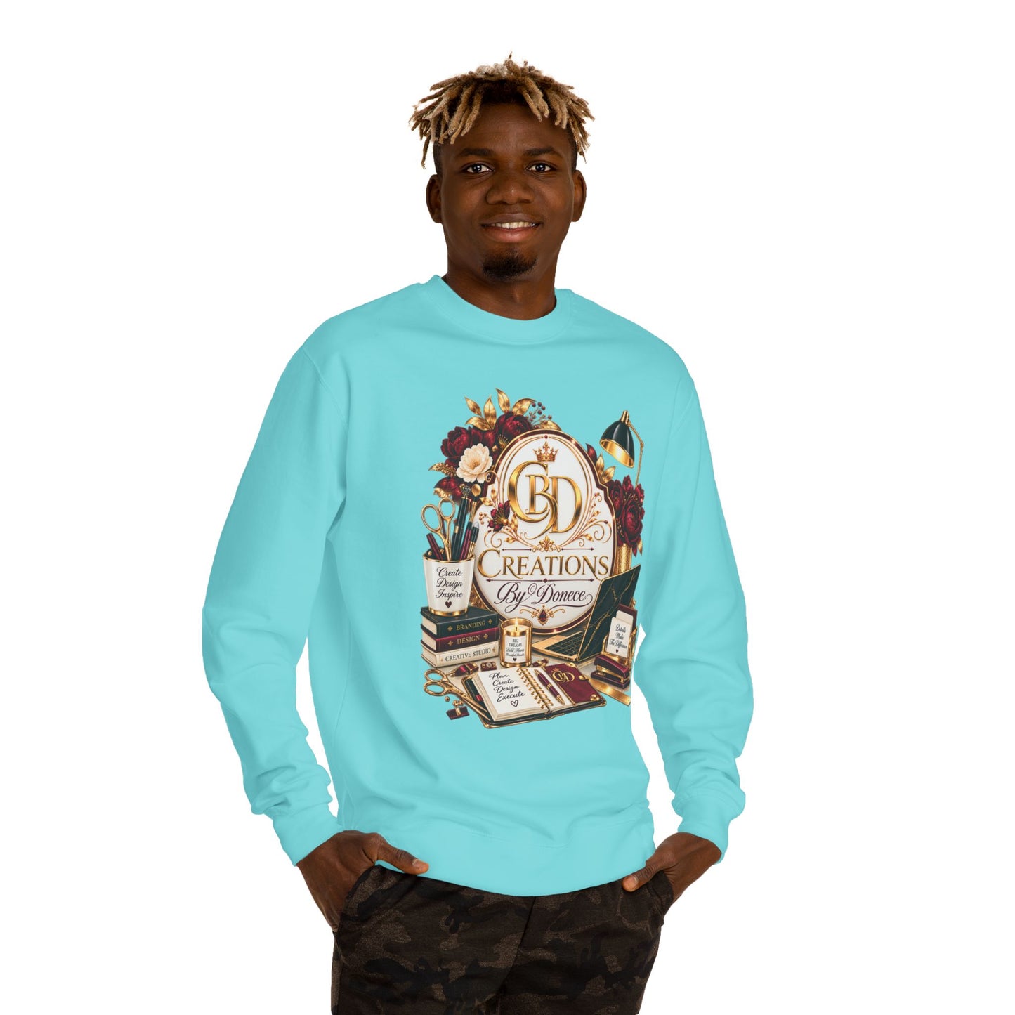 Crewneck Sweatshirt — Vintage Desk Creations Logo