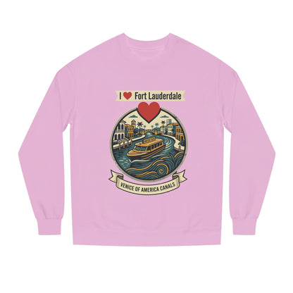 I  Fort Lauderdale Crewneck Sweatshirt — Venice of America Canals Graphic