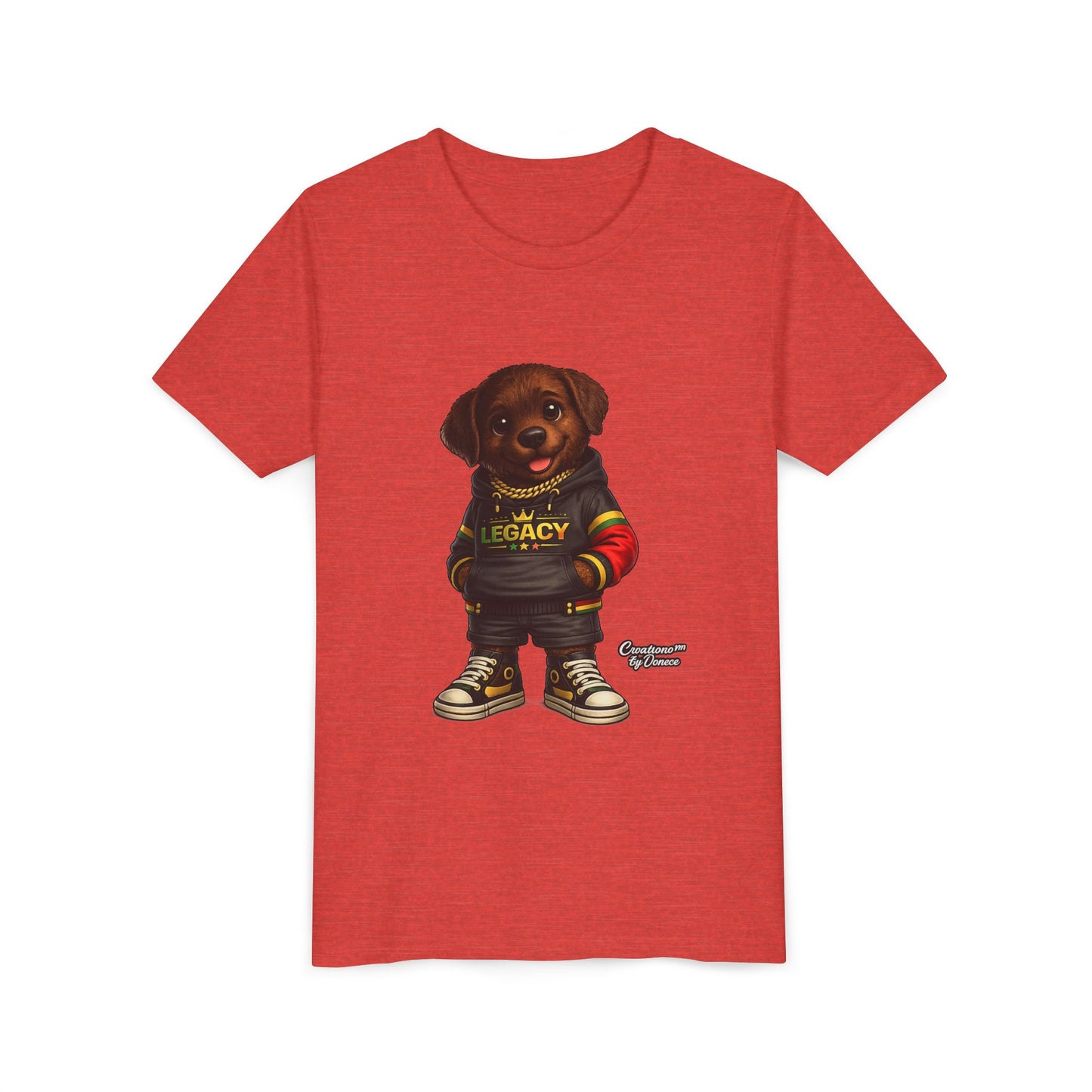Youth Dog Tee — 'Legacy' Streetwear Puppy Graphic Shirt