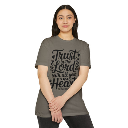 Trust in the Lord with All Your Heart T-Shirt — Proverbs 3:5 Christian Faith Tee