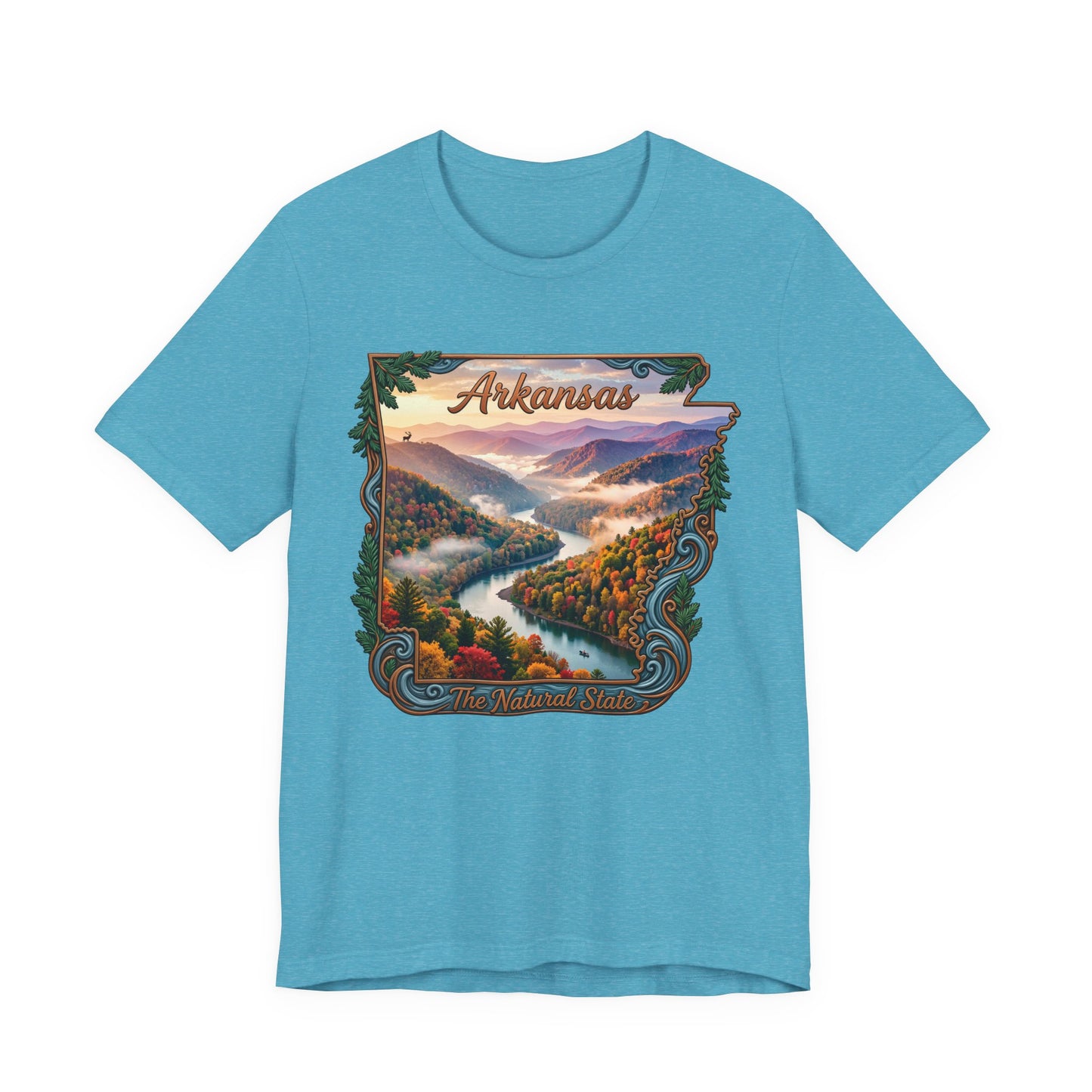 Arkansas Scenic River Tee — The Natural State Retro Landscape T-Shirt