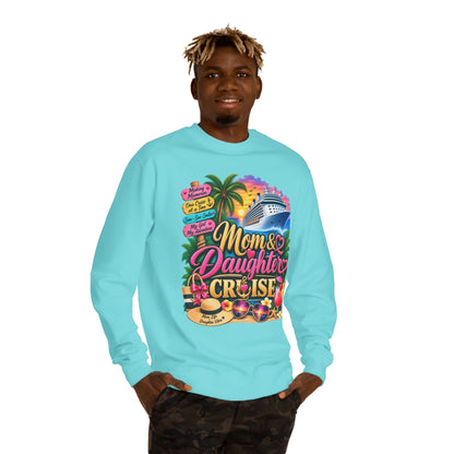 Mom & Daughter Cruise Sweatshirt — Tropical Vacation Cruise Crewneck