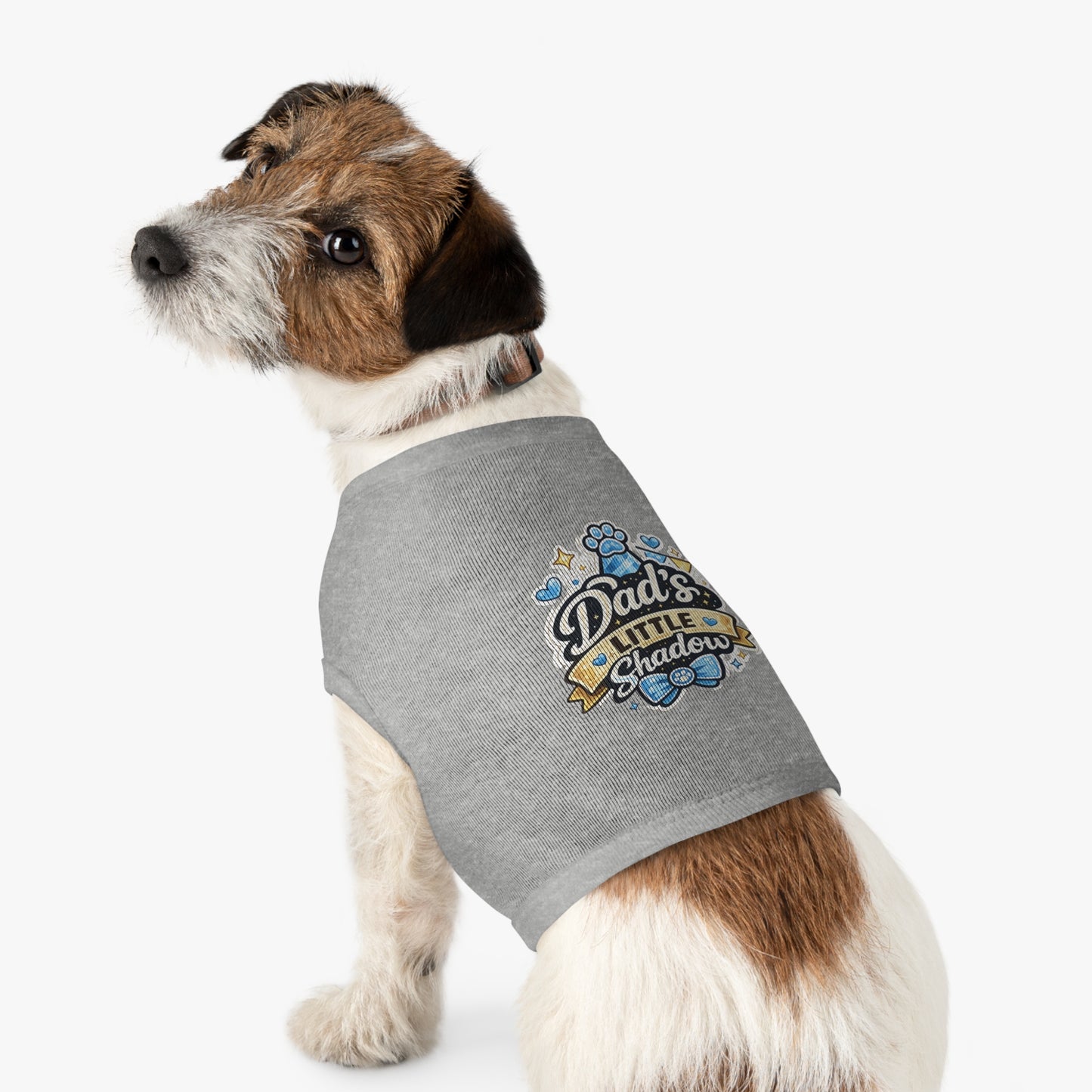 Pet Tank Top - "Dad's Little Shadow" Cute Dog Shirt for Father’s Day & Pet Lovers