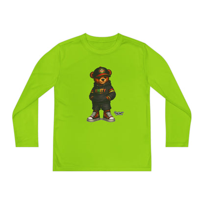 Youth Long Sleeve Tee — 'Unity' Streetwear Bear Graphic