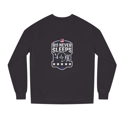 911 Never Sleeps Sweatshirt – Emergency Dispatcher & First Responder Tribute Crewneck