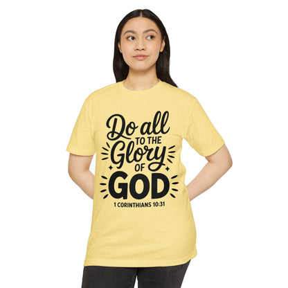 Do All to the Glory of God T-Shirt — 1 Corinthians 10:31 Christian Tee