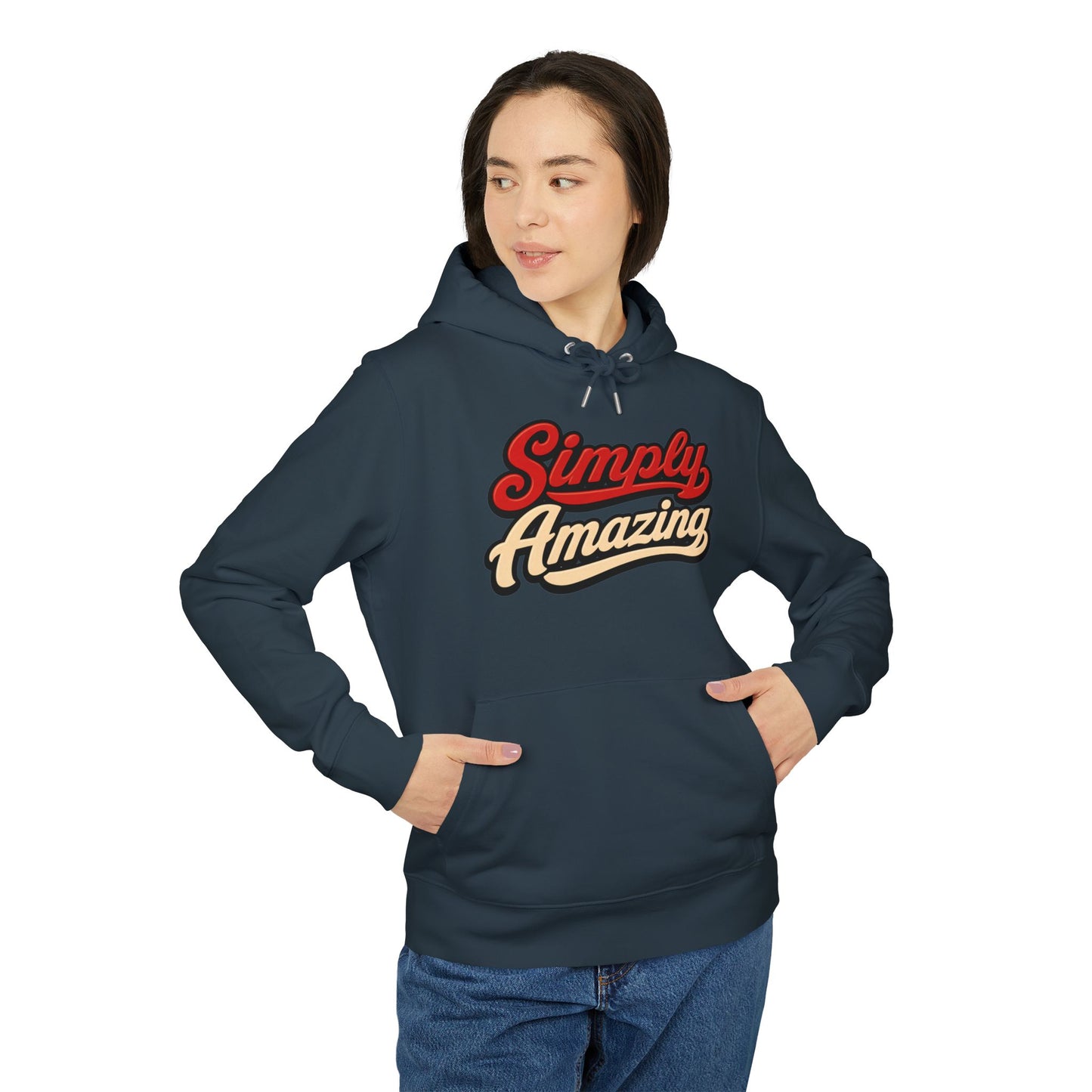 Simply Amazing Hoodie — Retro Script Graphic Pullover