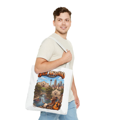 San Antonio Texas Tote Bag — Riverwalk Landmark Travel Souvenir