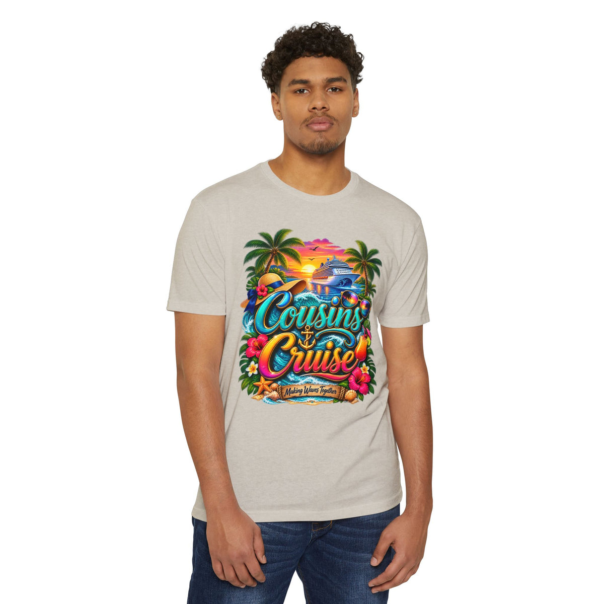 Cousins Cruise T‑Shirt — Tropical Family Vacation Tee