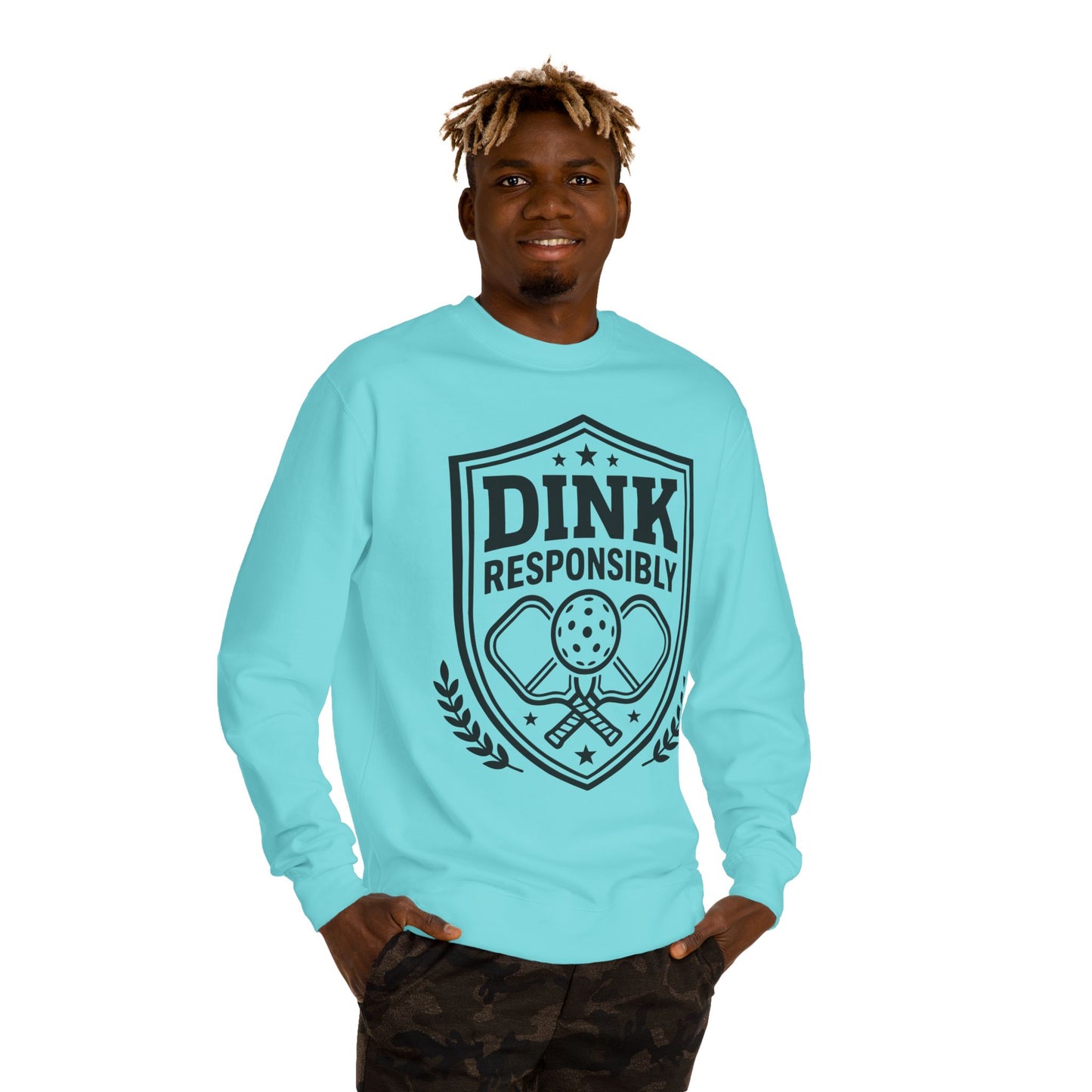 Pickleball Sweatshirt — “Dink Responsibly” Crewneck