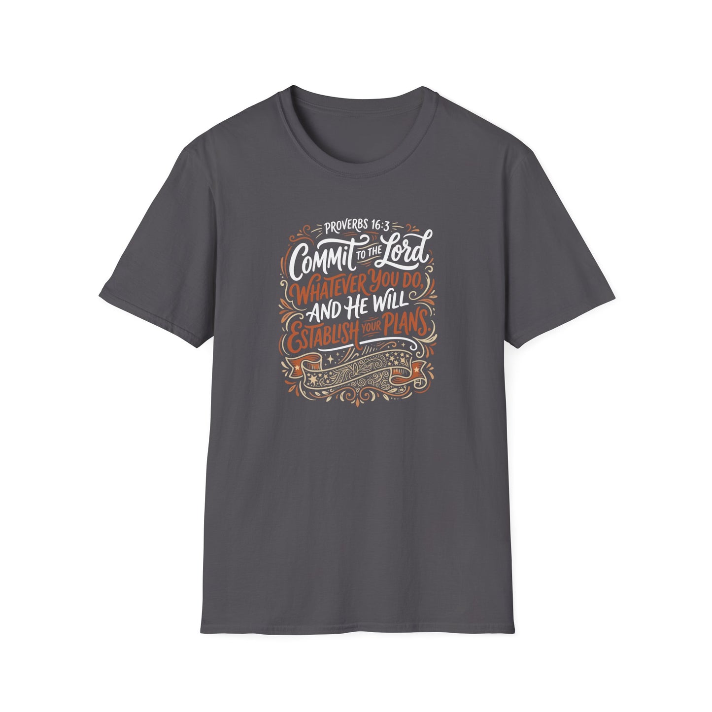 Proverbs 16:3 Commit to the Lord Christian T-Shirt